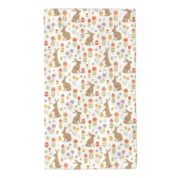 Balery Happy Easter Toalla de Microfibra Premium con Estampado – 27.5x16 pulgadas, Alta Absorción, Suave y Aterciopelada, Secado Rápido
