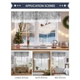 thumbnail image 6 of Grey Snowflakes Valances for Windows, 54 x 18in, Winter Xmas Gray White Nature Snow Scene Rod Pocket Kitchen Valance Curtain Light Filtering Window Treatments for Living Room Bedroom, 1 Panel, 6 of 7