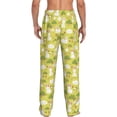 thumbnail image 3 of Uemuo Easter Bunny Pattern Men's Wide Leg Palazzo Lounge Pants with Pockets Light Weight Loose Comfy Casual Pajama Pants-Small, 3 of 9