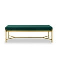 thumbnail image 2 of HestiNysus 55" Modern Contemporary Upholstered Bench Ottoman, End of Bed Bench for Interior End of Bed, Living Room Entryway, Dark Green, 2 of 5