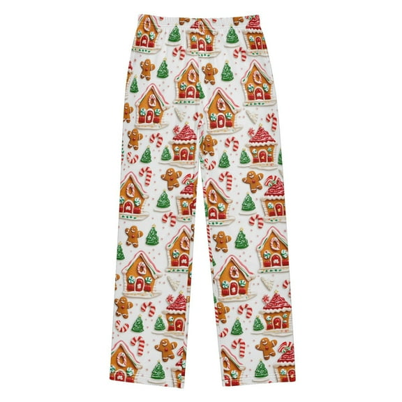 joogoo Gingerbread Christmas Pajama Pants Pj Bottoms Sleepwear Lounge L