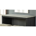 thumbnail image 3 of JERFIT Modern Two-Tone Dining Table Set with Travertine Top and 2 Upholstered Stools, 3 of 8