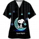thumbnail image 3 of Uniforme de enfermera con estampado de dibujos animados de Snoopy, cuello en V, bolsillo, uniformes de enfermería, ropa de trabajo para mujer, monos, uniformes médicos para clínica, 3 of 5