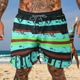thumbnail image 4 of fvwitlyh Big And Tall Swim Trunks for Men Men Spring and Summer Short Casual Loose Street Lace Up Beach Mens Swimming Trunks 3xl, 4 of 5