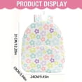 thumbnail image 4 of Cute Lightweight Backpack with Front Zipper Pocket, Large Capacity Casual Daypack for Travel, Daily Essentials and Carry On Use 12in, 4 of 9