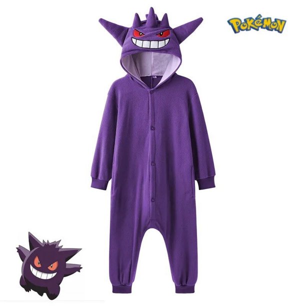 Disfraz de Pokémon para niños, ropa de Cosplay, regalo de Navidad, mono Gengar, Kigurumis, Pijama de cuerpo completo, Pijama de Anime de una pieza