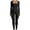 Black, variant on Women's One-piece Suit, Fitness Jumpsuit Workout Long Sleeve Square Collar Clothing Slim Long Sleeve Hip-lifting Jumpsuit for Vacation