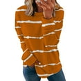 thumbnail image 2 of Patlollav Pntutb Women Long Sleeve Sweatshirt Pullover,Ladies Tunic Tops, 2 of 7