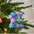 thumbnail image 4 of Mecorevxz Personalized A-Z Letter Ornaments for Christmas Tree 26 Alphabet Snowflake Christmas Ornament 2D Acrylic Xmas Hanging Pendant Suitable for Xmas Tree Decor,Christmas Gifts(E), 4 of 7