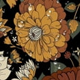 thumbnail image 3 of Boho Floral Botanical Shower Curtain, Mid Century Morden Abstract Bohemian Flowers Tropical Leaves Bathroom Curtain, Waterproof Fabric Bathroom Accessories with Hooks, 72X72, 3 of 7