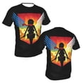 thumbnail image 5 of Attack On Titan Men's Short-Sleeve T-Shirt Summer Casual Tee Top Breathable Crewneck T-Shirt Small, 5 of 7