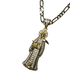 thumbnail image 2 of COLLAR DE SANTA MUERTE ZIRCONIAS DE 4 CM DE ORO LAMINADO, 2 of 5