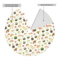 thumbnail image 4 of Kll 30" Christmas Tree Skirt Sushi And Rolls Xmas Tree Skirts Mat For New Year Xmas Holiday Party Indoor Outdoor Home Decoration, 4 of 9