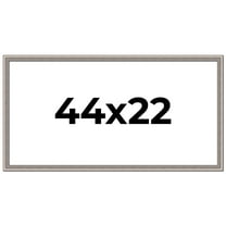 44x22 Frame Grey Real Wood Picture Frame Width 1.25 inches | Interior Frame Depth 0.5 inches | Hans