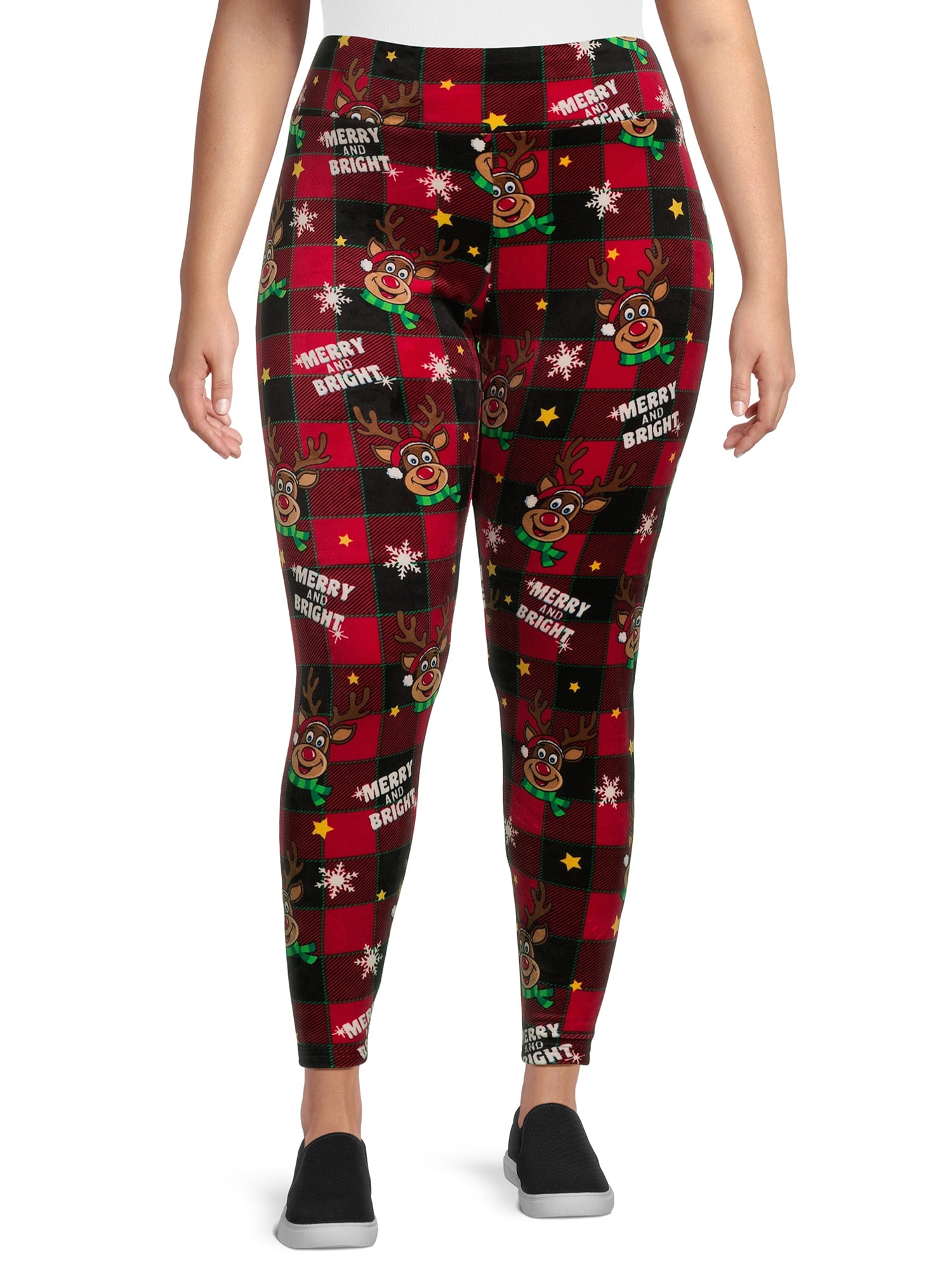 No Boundaries Juniors' Christmas Ankle Leggings NWT Size Medium 7-9