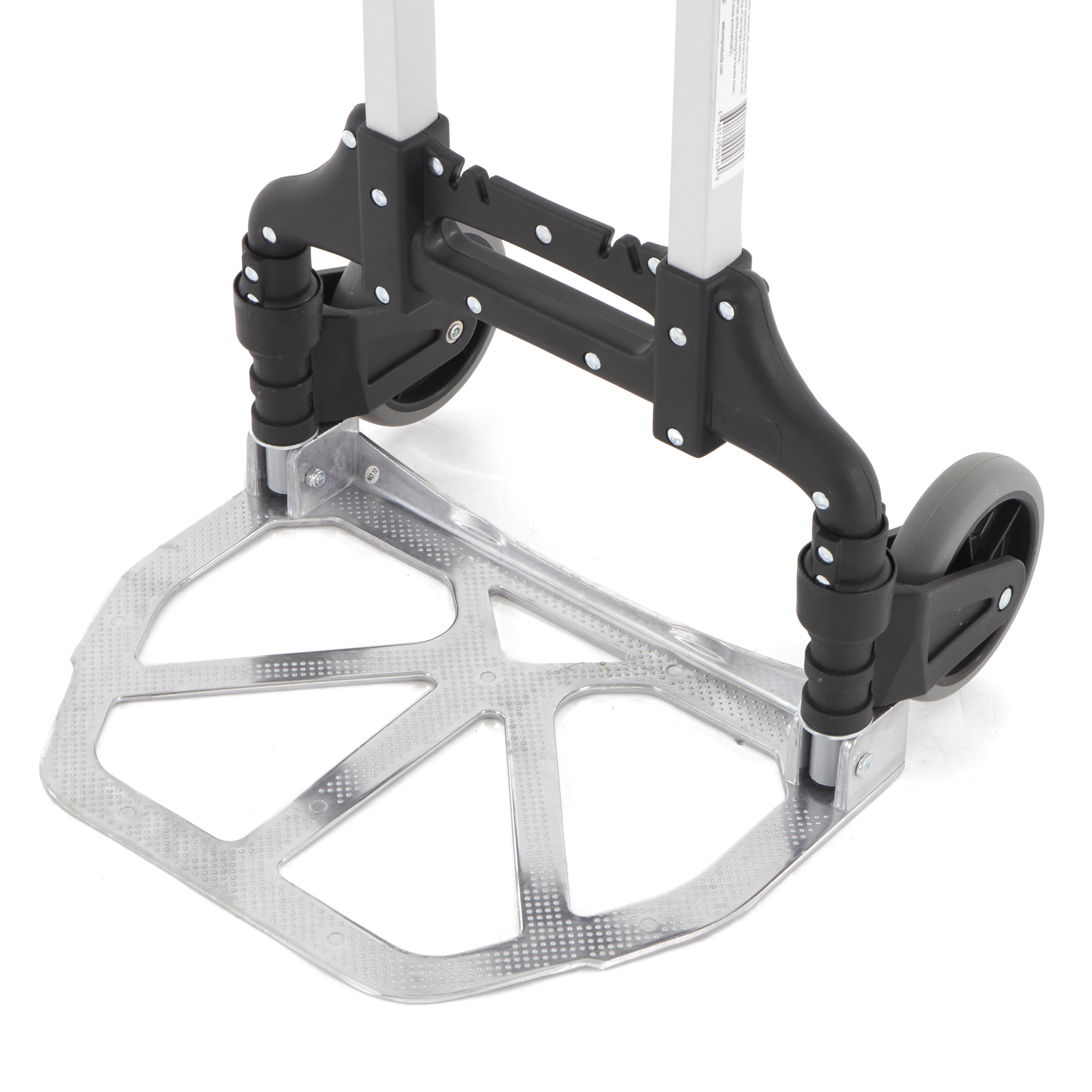 Magna Cart Personal Folding Aluminum Hand Truck, 150lb Capacity, Black/Red
