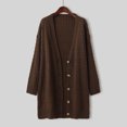 thumbnail image 3 of Vedolay Women's Fall Tops Womens Cropped Coat Casual Open Front Crop Casual Jackets,Coffee One Size, 3 of 5