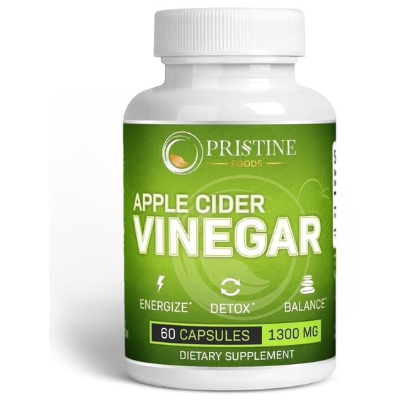Pristine Foods Apple Cider Vinegar Capsules, Capsule, 60 Count
