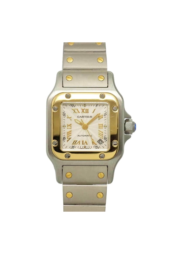 Pre-Owned Cartier Santos Galbee SM Two-Tone W20045C4 20th Anniversary Limited Edition Ladies'...