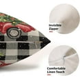 thumbnail image 3 of Red Truck Christmas Lumbar Pillow Covers 12x20 Inch Set of 2, Xmas Tree Car Black Buffalo Plaid Winter Decorative Throw Pillow Cases Outdoor Cushion Covers Holiday Farmhouse Sofa Couch Bed Decor, 3 of 6