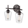 thumbnail image 5 of Ashford 2 - Light Rubbed Bronze Dark Brown Wall Sconce, 5 of 7