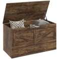 thumbnail image 1 of HOMCOM Coffre de Rangement avec Tiroir pour Salon, Boîte en Bois, 31,5 Po L, Brun, 1 of 10