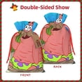 thumbnail image 2 of Zufioo SpongeBob SquarePants Print Christmas Drawstring Gift Bags, Holiday Party Packaging Bags, Suitable for Holiday Gift Decorations-Small, 2 of 7