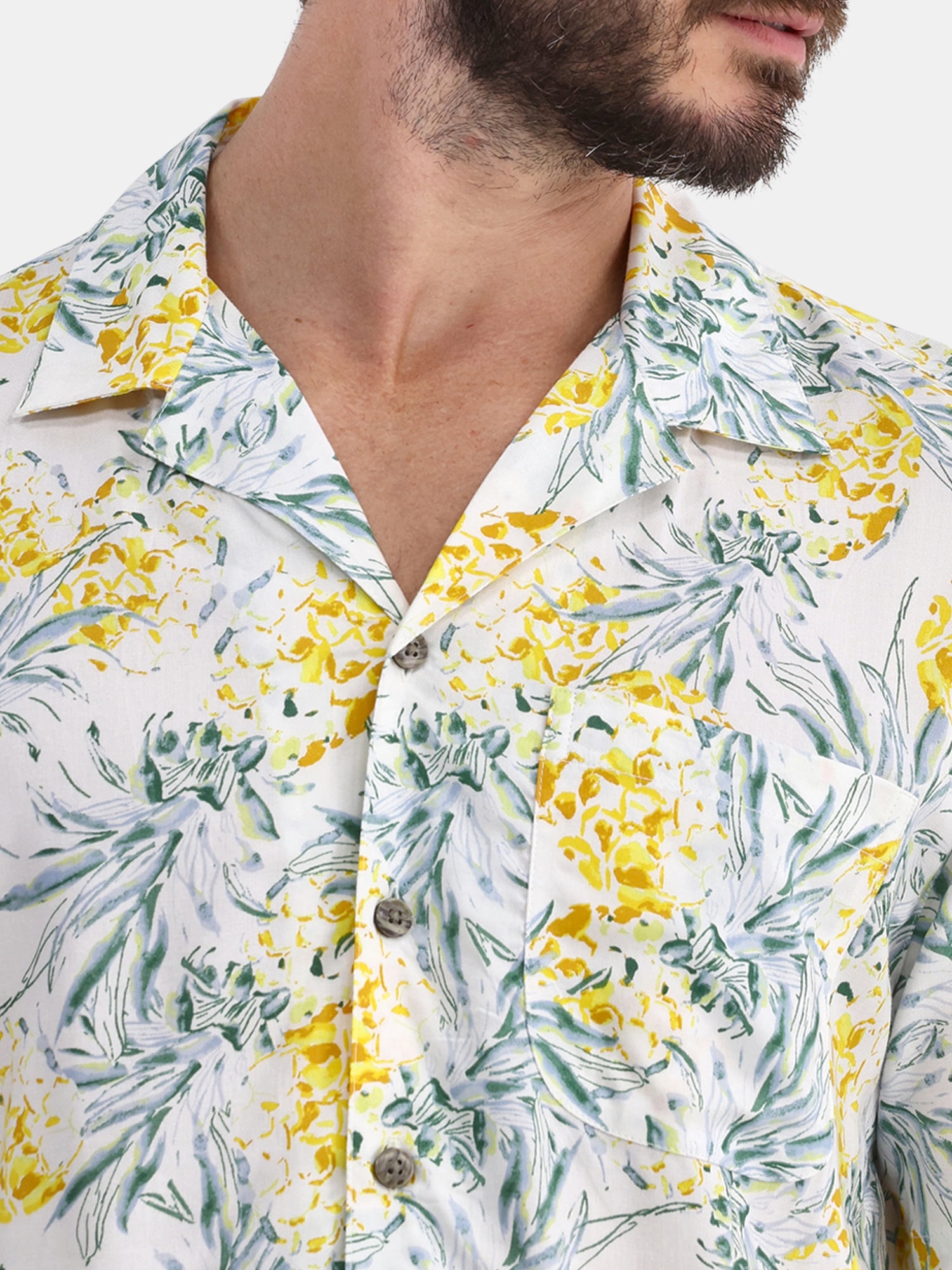 George Men's and Big Men’s Camp Shirt, Sizes S-3XL