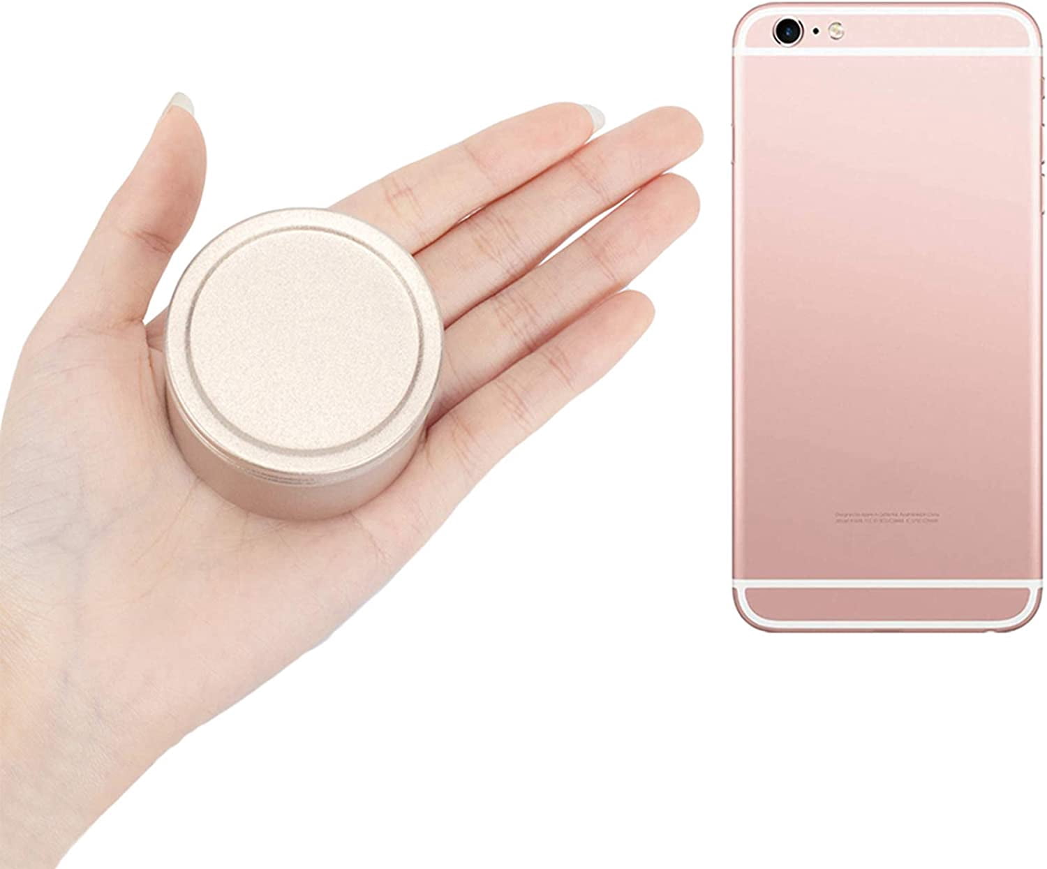 1.7oz Metal Tins 20 Pack Deep Solid Slip Top Round Tin Containers with Lids Metal Storage Tin Jars for Cosmetics Party Favors and Gifts Light Gold
