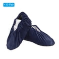 thumbnail image 3 of Uxcell Reusable Non Slip Shoe Covers, 10 Pairs Washable Thickened Boot Covers Soft Shoe Protectors, Navy Blue, 3 of 6
