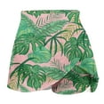 thumbnail image 4 of Moxiu Athletic Skirts for Women with Shorts Pockets Workout Tennis Running Golf Skorts Skirts Hawaiian Floral Graphic Skort 2025 Green,XXL, 4 of 5