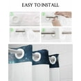 thumbnail image 5 of No Hook Shower Curtain with Snap in Liner, Abstract Galaxy Beautiful Starry Sky Hotel Shower Curtains for Bathroom, Washable Shower Curtain Liner Set with Mesh Top Window, 36"x72", 5 of 6