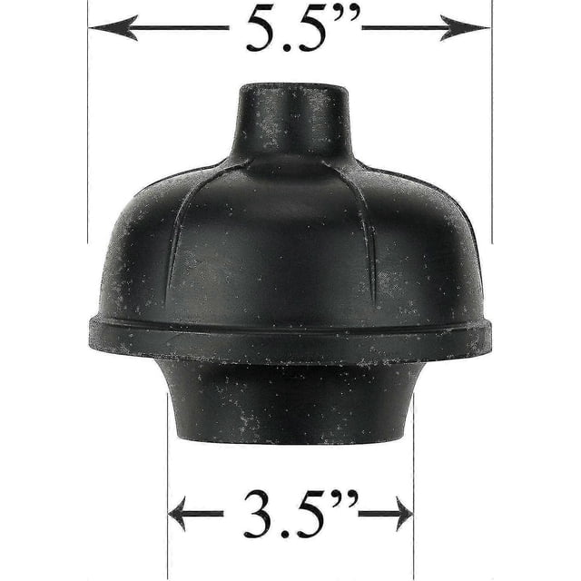 Rubber Toilet Plunger, Double Thrust Force Cup, Heavy Duty, Commercial Grade With Wood Handle