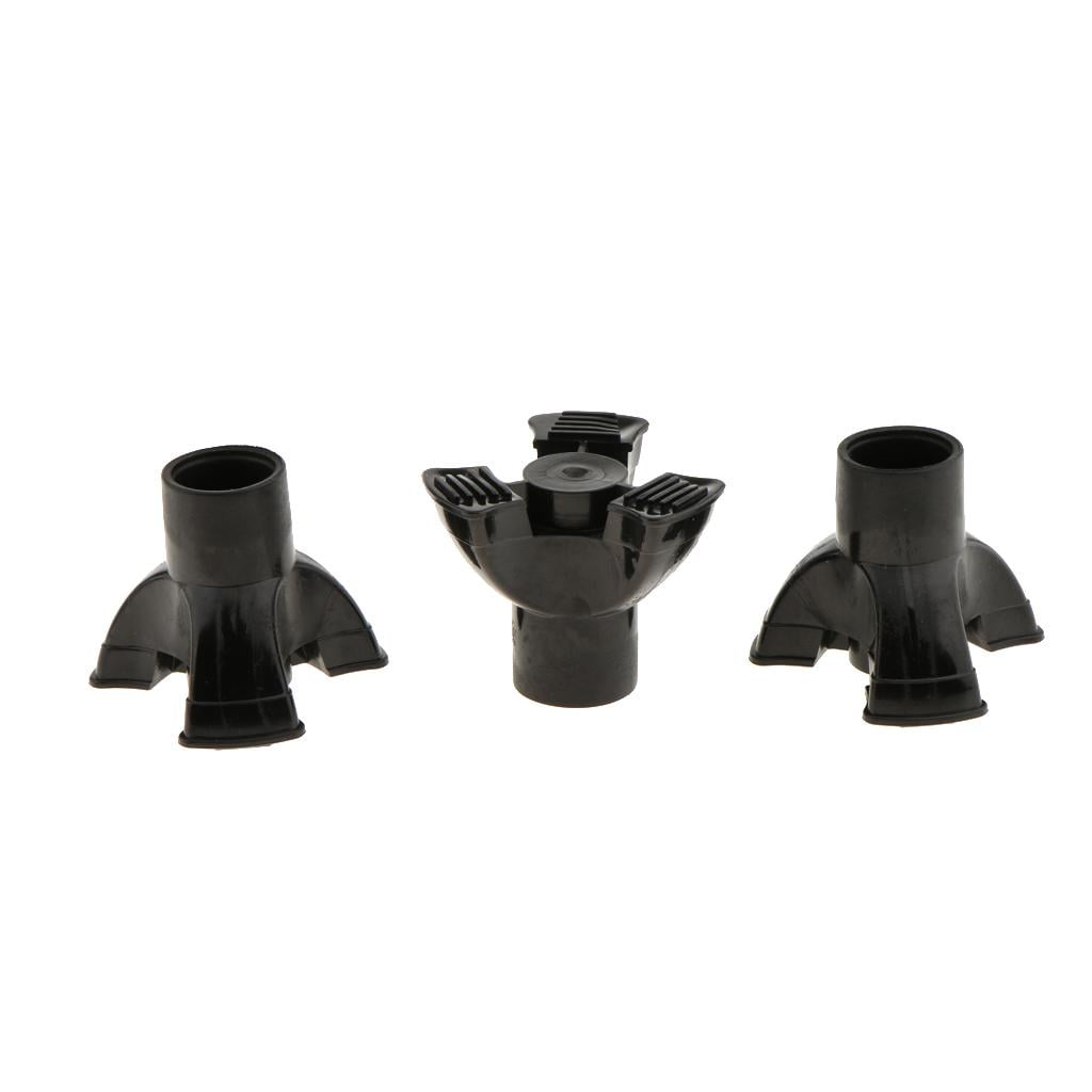 3x Lightweight Forearm Crutches Cane Tips Rubber Crutch Tip 7/8 Inch
