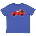 thumbnail image 3 of Inktastic Christmas Red Vintage Truck with Presents Youth T-Shirt, 3 of 5