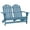 Blue, variant on vidaXL 2-Seater Patio Adirondack Chair Solid Wood Fir Blue