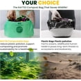 thumbnail image 4 of 120 Counts 1.6 Gallon (1.6-1.75-2 Gal) Compost bin kitchen Bags, Strong compost bags for countertop bin, Fit 4.5,6,7,8 Liters.ASTM D6400, US BPI and Europe OK compost HOME certified, 4 of 11