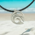 thumbnail image 3 of Dolphin Necklace Pewter Pendant- Dolphin Gift for Women and Men, Dolphin Necklaces, Gifts for Dolphin Lovers, Sea Life Jewelry, Dolphin Charm, 3 of 10