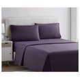 thumbnail image 2 of Bed Sheets, Premier 1800 Series 4 Piece Bed Sheet Set, Deep Pocket, Wrinkle, Fade, Stain Resistant, Luxury Soft Bedding Sheets & Pillowcases, Twin-XL, Purple Eggplant, 2 of 9