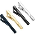 thumbnail image 1 of Moins de 10 Pince de Fixation 4 Pcs Pinces à Cravate pour Hommes Ensemble de Barres à Cravate pour Cravates Régulières Cravate Mariage Affaires Pinces à Épingle, 1 of 8