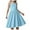 A421-Blue, variant on XZNPDUCQ Girl's Floral Print Halter Dress Tiered Sleeveless Long Flowy Dresses Summer Beach Princess Dress (14-15 Years,Blue)