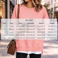thumbnail image 7 of FAIWAD Crew Neck Sweatshirts Women Long Sleeve Side Slits Pullover Tops Loose Layered Sweatshirts, 7 of 7