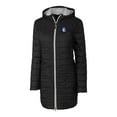 thumbnail image 2 of Women's Cutter & Buck Black Fresno State Bulldogs Vault Rainier Primaloft Eco Hooded Long Coat, 2 of 3