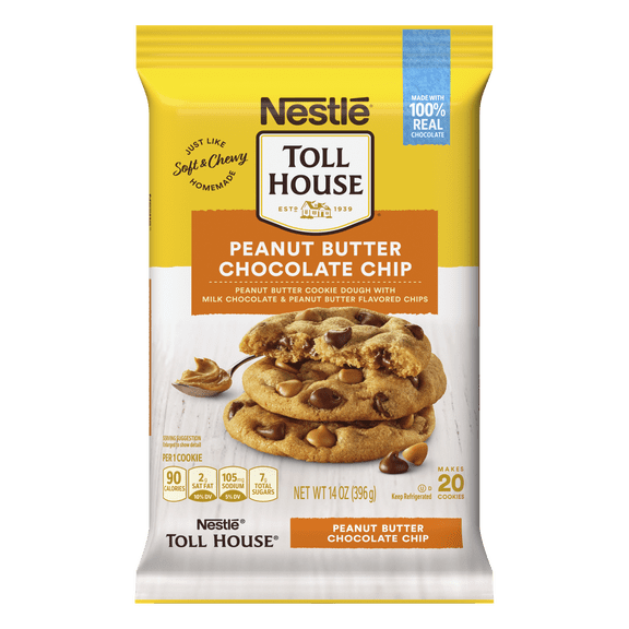 NESTLE TOLL HOUSE Peanut Butter Chocolate Chip Cookie Dough 14oz