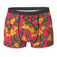 thumbnail image 6 of Men's Boxer Briefs, Cucumber flower ratta Soft Comfy Mens Underwear Boxer Briefs Breathable With Widen Waist, 6 of 7