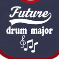 thumbnail image 4 of Inktastic Future Drum Major Music Shirt Boys or Girls Baby Bib, 4 of 4