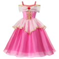 thumbnail image 1 of Disney vestido de princesa Rapunzel para niños, conjunto de disfraces enredados, ropa de fantasía para fiesta de cumpleaños, Carnaval y Halloween Fivean unisex, 1 of 2