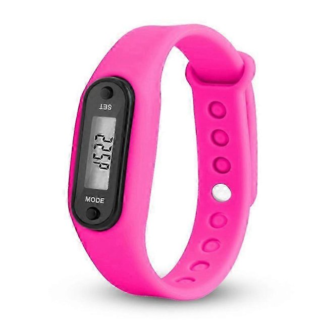 Fitness Pedometer Silica Gel Bracelets Run Step Watch Bracelets Counter Digital LCD Walking Distance Wrap Cuff Smart Watch