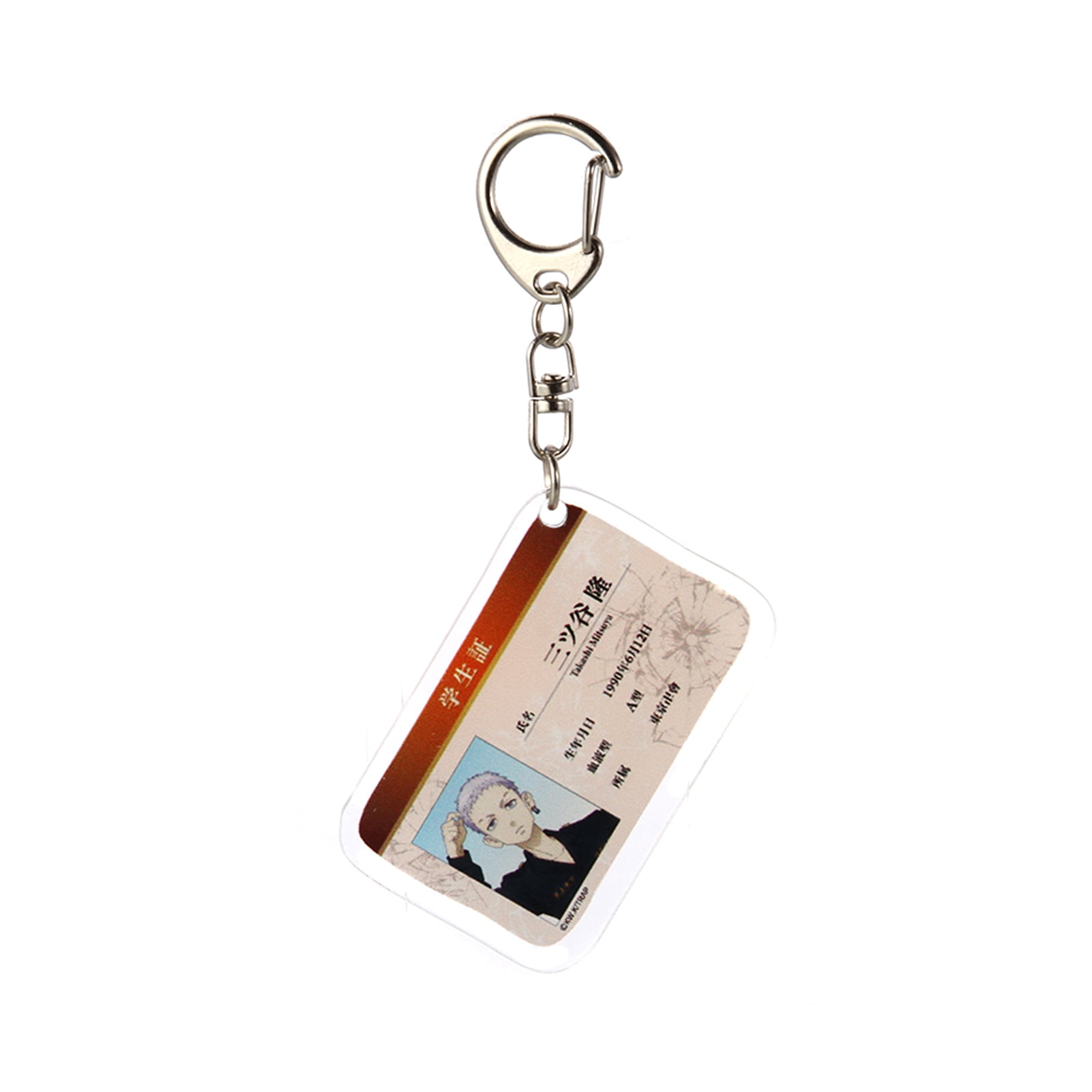 Hequ Anime Tokyo Revengers Keychain Name Card Acrylic Kawaii Key Ring Bag Pendant Anime Fans Collection Gift Walmart Com