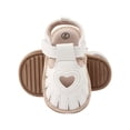 thumbnail image 3 of Baby Girls Sandals Summer Soft Sole Heart Cutout Walking Shoes, 3 of 5